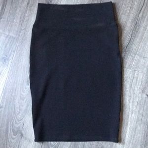 LulaRoe Black Cassie Skirt XS New Never Worn